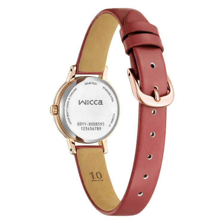 シチズン ウィッカ 腕時計 ソーラー 合成皮革 アナログ レディース 国内正規品 KH4-963-14 クロス付き