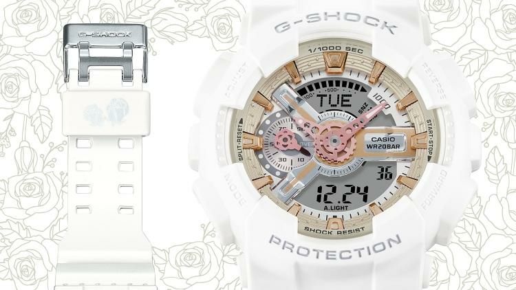 カシオ ジーショック＆ベビージー 腕時計 Lovers Collection ホワイトローズ ペアウォッチ 国内正規品 LOV-24A-7AJR