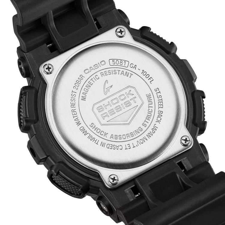 カシオ ジーショック 腕時計 Flame inside クオーツ 樹脂バンド メンズ 国内正規品 GA-100FL-1AJF