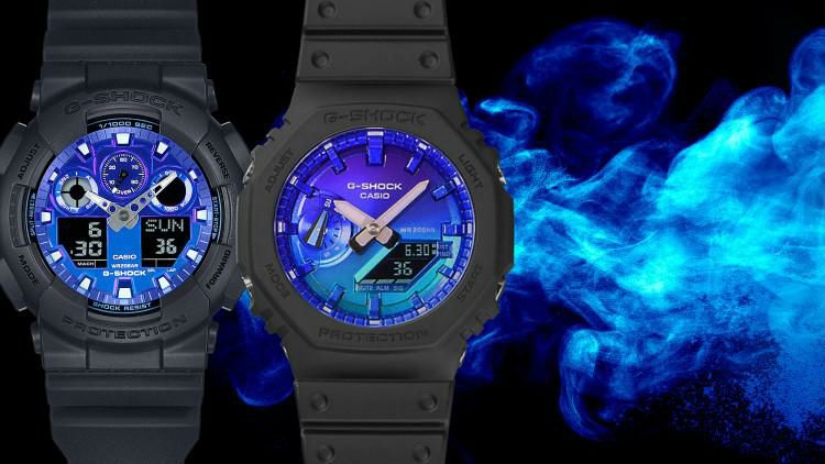 カシオ ジーショック 腕時計 Flame inside クオーツ 樹脂バンド メンズ 国内正規品 GA-100FL-1AJF