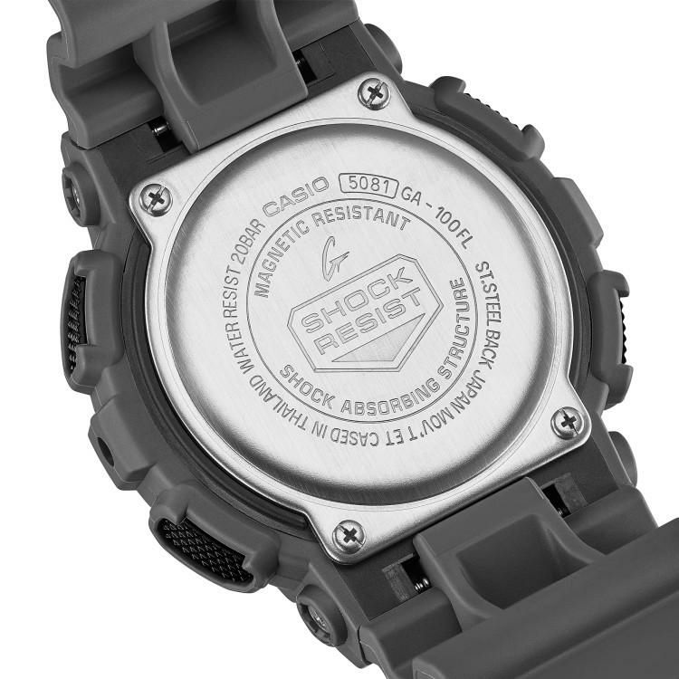 カシオ ジーショック 腕時計 Flame inside クオーツ 樹脂バンド メンズ 国内正規品 GA-100FL-8AJF