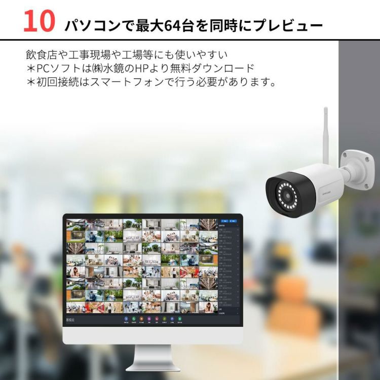 JUANCLOUD センサーライト付屋外IPカメラ JA-PJ2031-W