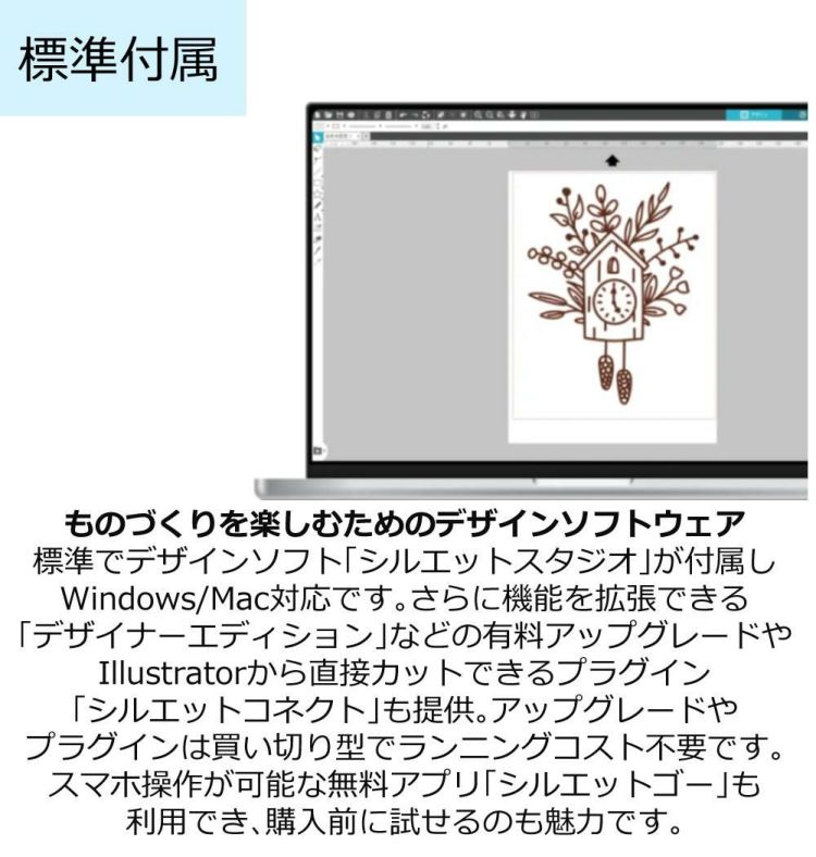 シルエットジャパン カッティングマシン シルエットカメオ プロ マーク２ SILH-CAMEO-PRO-2-J ツールセット 付き 5点セット