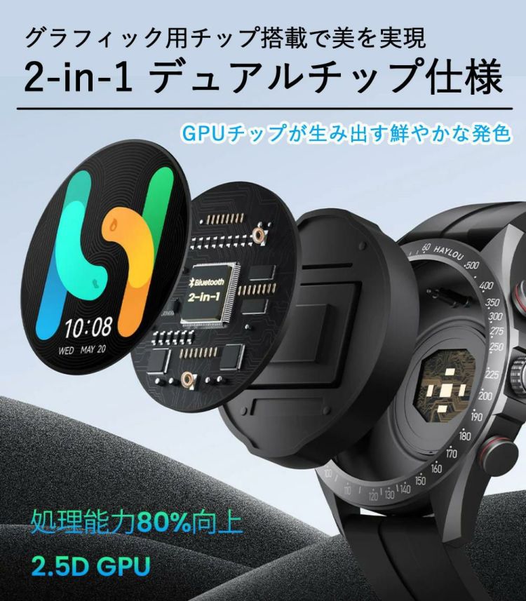 HAYLOU Solar Pro スマートウォッチ HL-SP