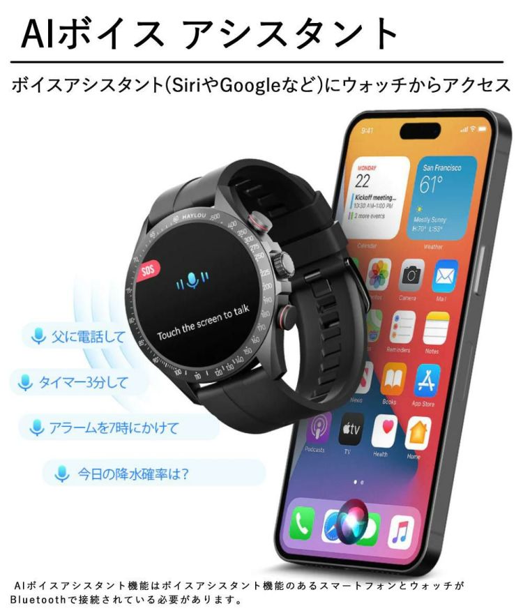 HAYLOU Solar Pro スマートウォッチ HL-SP