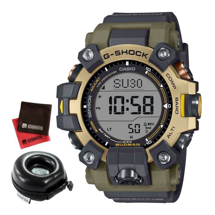 カシオ ジーショック 腕時計 マッドマン EARTHWATCHコラボ シマフクロウ メンズ 国内正規品 GW-9501KJ-8JR 時計ケース・クロス付