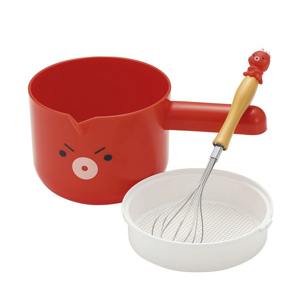 まいど本舗  粉つぎボールセット DS1021＆キッチンペーパーで油引き DS1020＆まとめやすいダイヤ型ピック DS1018×4本 6点セット