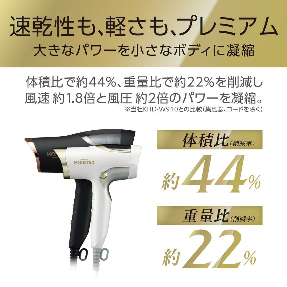 モンスター BLDCダブルファンドライヤー プレミアム コイズミ KHD-W990 KHDW990 ドライヤー (ヘアケアセット)（ラッピング不可）