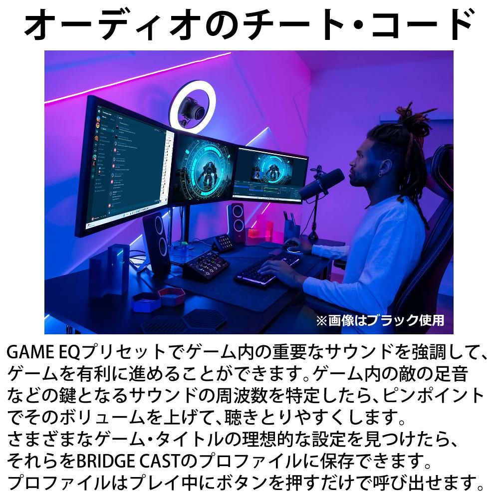 ローランド BRIDGE CAST ICE WHITE BRC-WH ブリッジキャスト Roland ゲーミングオーディオ HDMI切替器 ケーブル付き