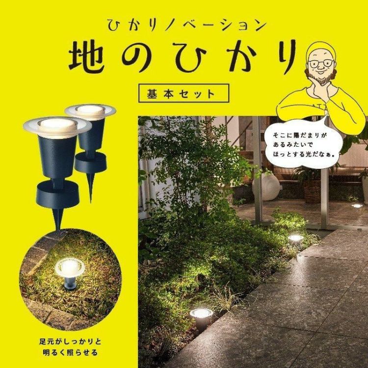 タカショー ガーデンライト 地のひかり LGL-LH03P ブラック 基本セット2本 収納ボックス付ラッピング不可