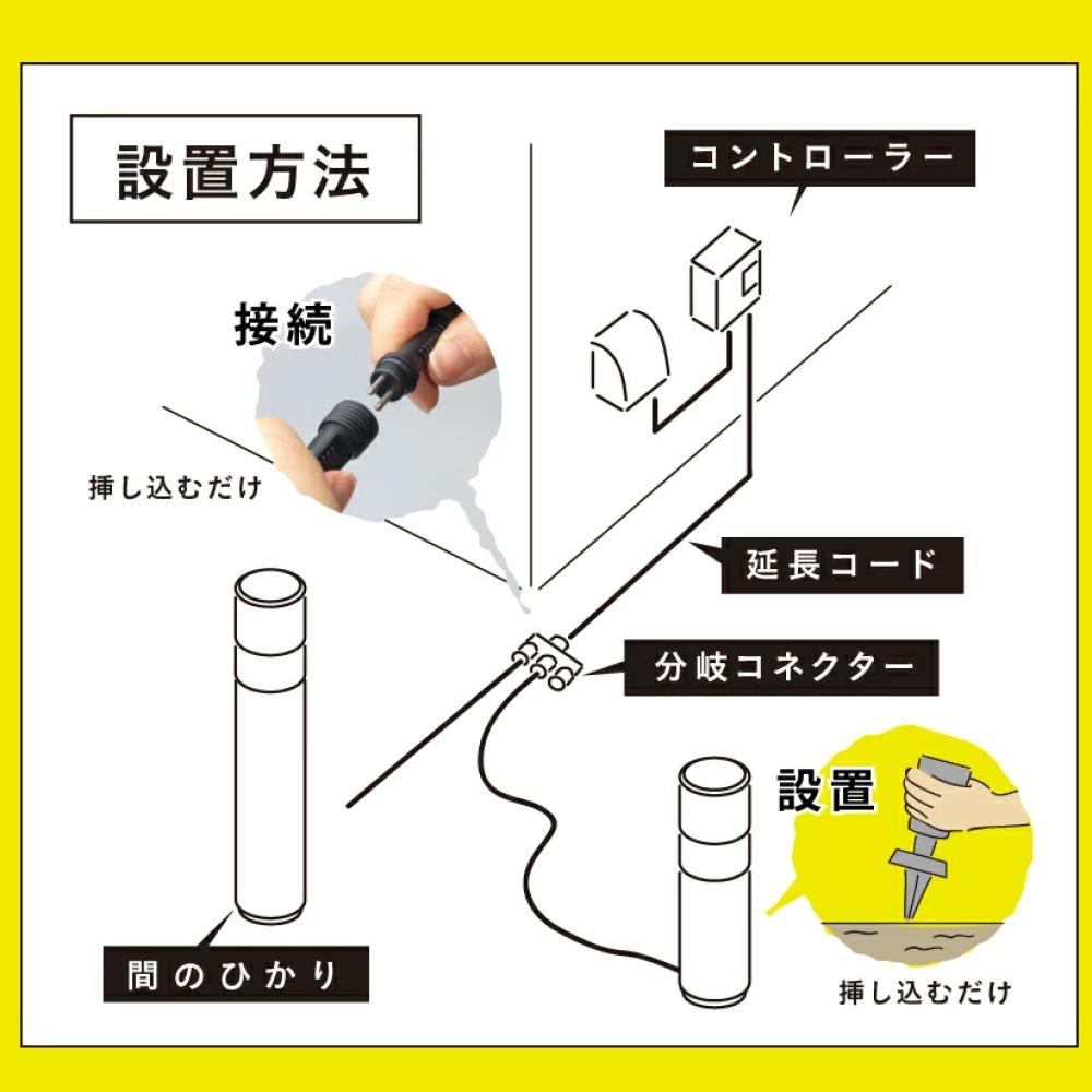 タカショー ガーデンライト 間のひかり LGL-LH04P ブラック 基本セット2本 スタンド 収納ボックス付ラッピング不可