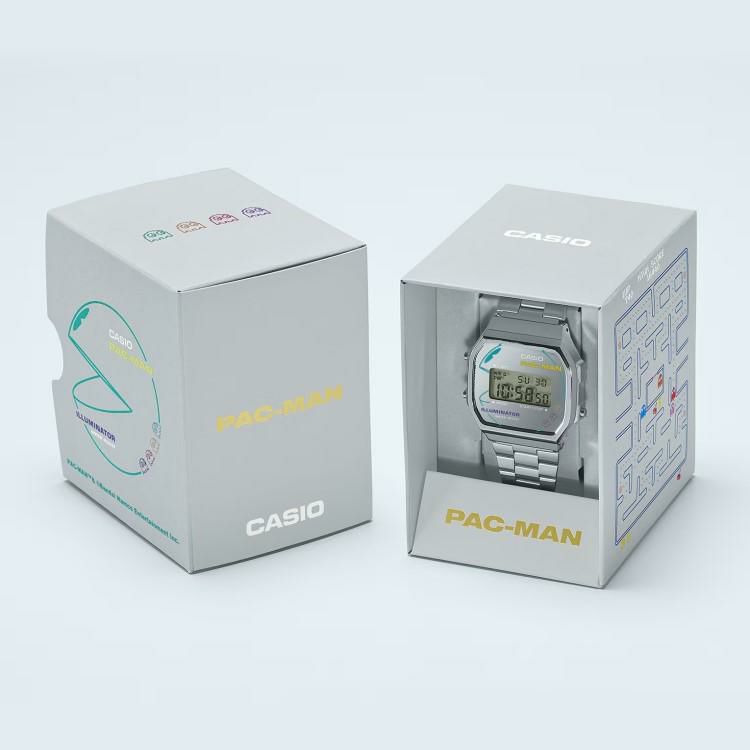 カシオクラシック 腕時計 パックマン コラボ 限定 クオーツ ユニセックス 国内正規品 A168WEPC-7AJR