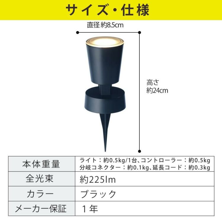 タカショー ガーデンライト 壁のひかり LGL-LH02P ブラック 基本セットライト計3本 収納ボックス付ラッピング不可