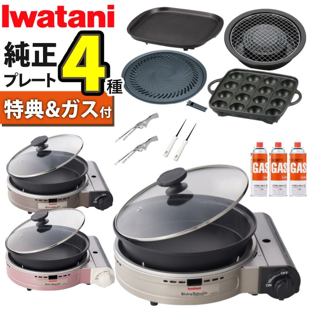 イワタニ カセットフー ビストロの達人プラス 焼肉 たこ焼き 網焼き 鉄板焼き プレート カセットガス セット
