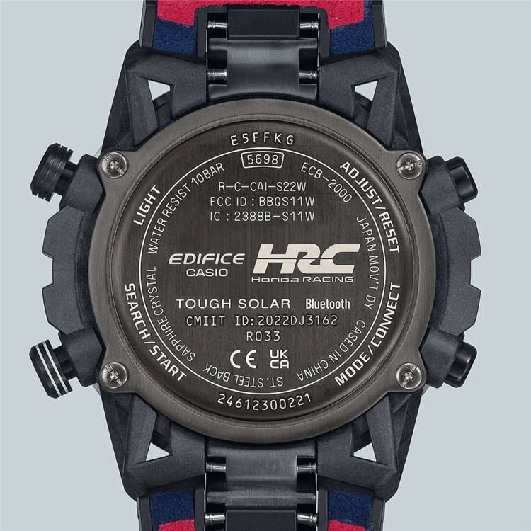 カシオ エディフィス ECB-2000HR-1AJR 腕時計 HRC コラボ 限定 ソーラー Bluetooth 合成皮革バンド メンズ 国内正規品