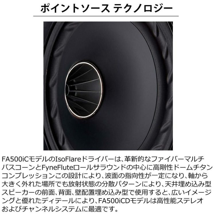 Fyne Audio FA501iC 埋込スピーカー 丸型グリル 角型グリル付きラッピング不可