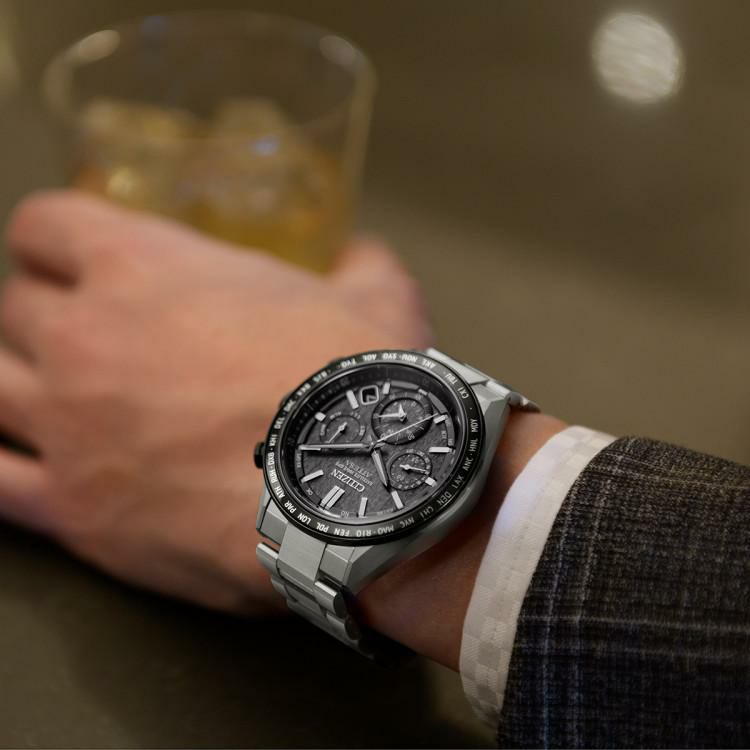 シチズン アテッサ 腕時計 ACT Line ソーラー GPS電波 チタン メンズ 国内正規品 CC4058-67X