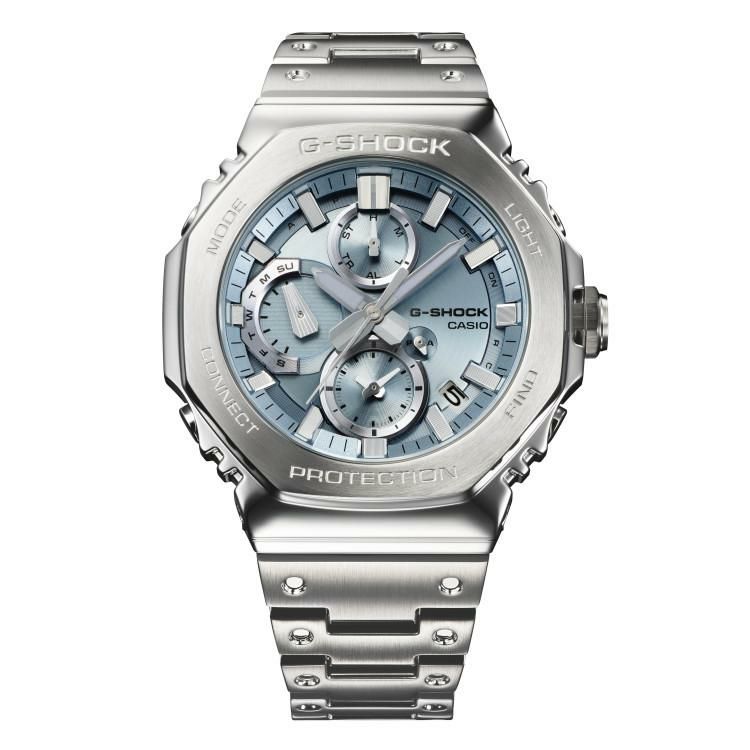 カシオ ジーショック 腕時計 Bluetooth ソーラー メタルバンド メンズ 国内正規品 GMC-B2100AD-2AJF 木製時計スタンド付