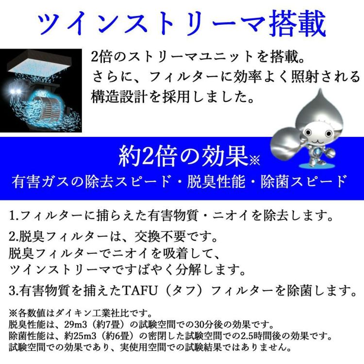 ダイキン 加湿ストリーマ空気清浄機 ホワイト ACK70Z-Wラッピング不可