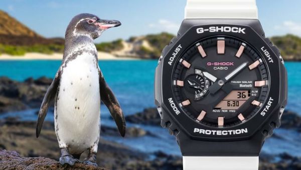 カシオ ジーショック 腕時計 チャールズダーウィン財団コラボ ガラパゴスペンギン ソーラー メンズ 国内正規品 GA-B2100CD-1A7JR