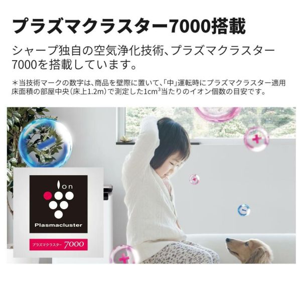 シャープ 空気清浄機 FU-SC01-W ホワイト ～約6畳 SHARP プラズマクラスター 7000 小型 コンパクトタイプ 子供部屋 キッチン 寝室などに