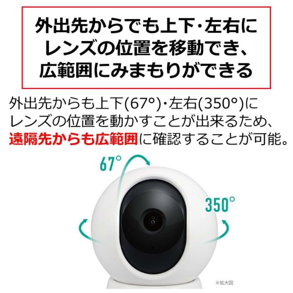 DXアンテナ 見守りカメラ 卓上みまもるカメラ Lite WECAA1 省スペース 遠隔操作 家庭用 ペット 子供 高齢者（ラッピング不可）