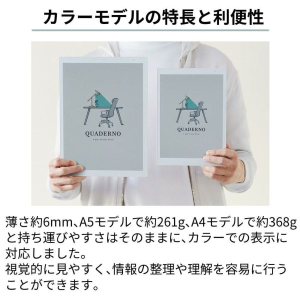 富士通 FMVDP53CA5 電子ペーパー クアデルノ QUADERNO A5 (Gen. 3C) クリアファイル セット（ラッピング不可）
