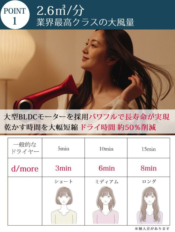 ラディアント ドライヤー ディモア 大風量 正規販売店 ヘアドライヤー BD-101