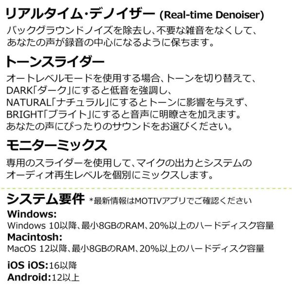SHURE シュア USBゲーミングマイクロホン MV6-J グリーンハウス  USB-A to USB-C ケーブル セット