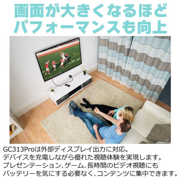 アバーメディア ライブジェネレータポケット AVerMedia LIVE GENERATOR POCKET GC313PBK 外付キャプチャー 充電器