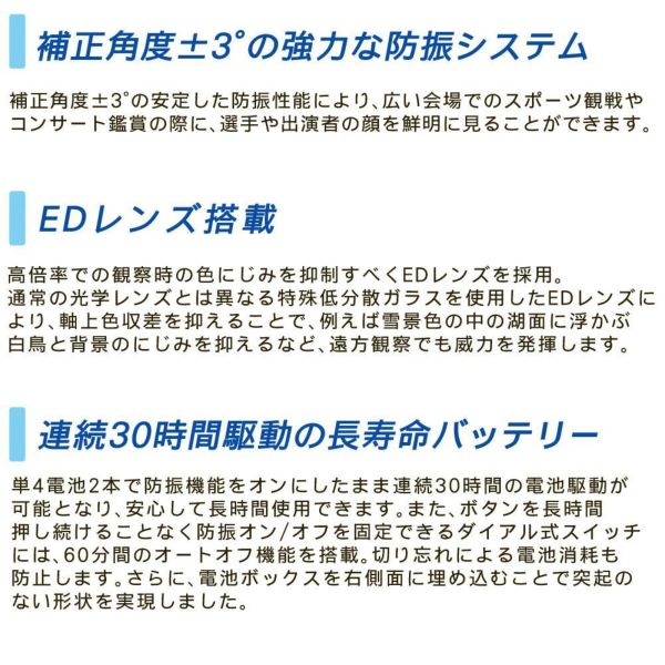 フジノン 防振双眼鏡 テクノスタビ TS-L 1640 FUJINON TECHNO-STABI