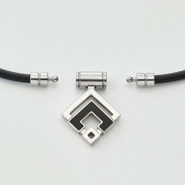 コラントッテ 磁気ネックレス TAO ネックレスα ARAN スポーツネックレス ユニセックス ブラック シルバー Mサイズ ABARD37M Colantotte