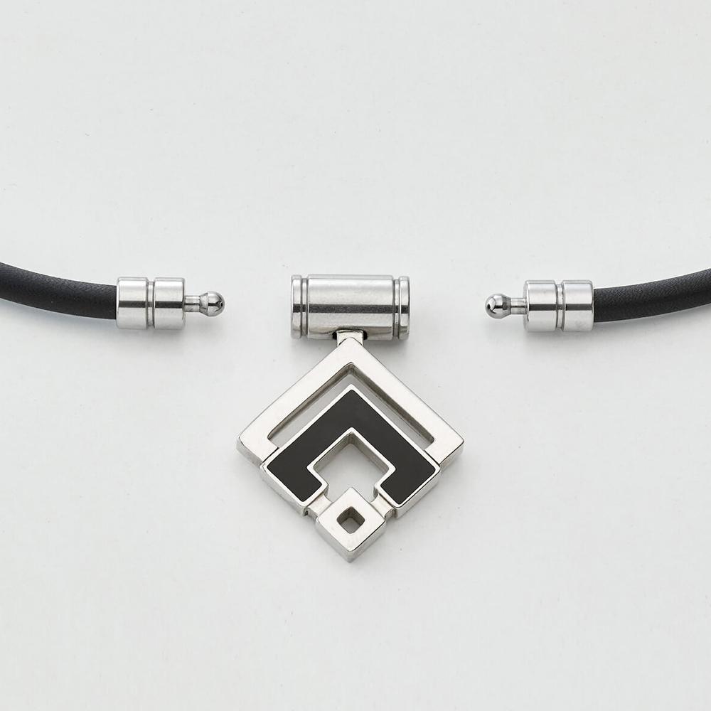 コラントッテ 磁気ネックレス TAO ネックレスα ARAN ブラック シルバー LLサイズ ABARD37LL スポーツネックレス ユニセックス