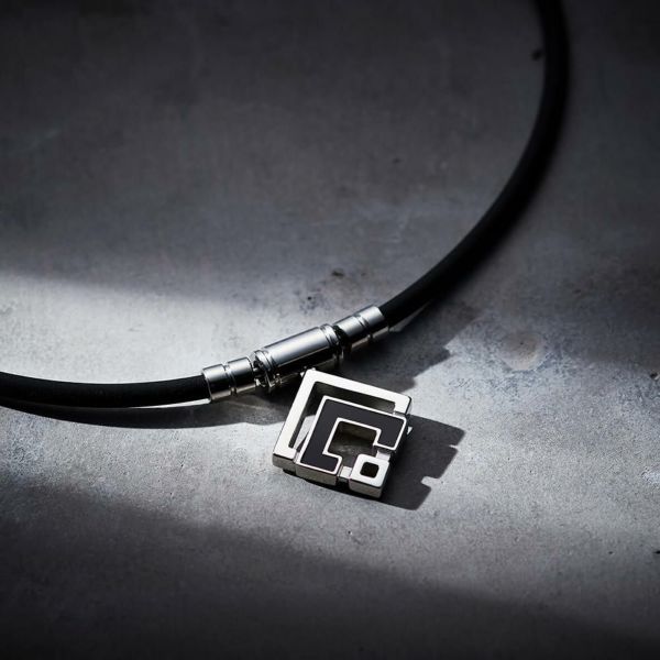 コラントッテ 磁気ネックレス TAO ネックレスα ARAN ブラック シルバー LLサイズ ABARD37LL スポーツネックレス ユニセックス