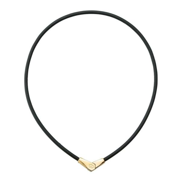 コラントッテ 磁気ネックレス ブラック×ゴールド ネックレス ALT オルト スポーツネックレス メンズ レディース ABARA52