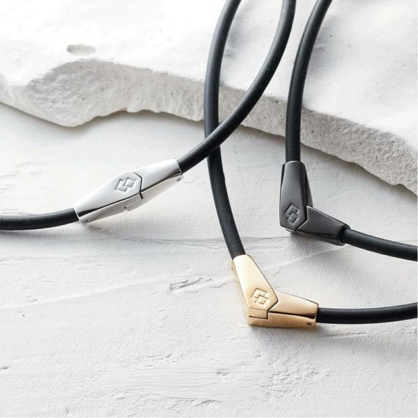 コラントッテ 磁気ネックレス ブラック×ゴールド ネックレス ALT オルト スポーツネックレス メンズ レディース ABARA52