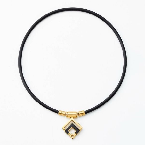 コラントッテ 磁気ネックレス ブラック クラシックゴールド LLサイズ TAO ネックレスα ARAN スポーツネックレス ABARD52LL