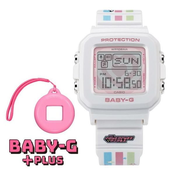 カシオ ベビージープラス 腕時計 専用ホルダーセット Powerpuff Girls コラボ 限定 レディース 国内正規品 BGD-10KPP-7JR