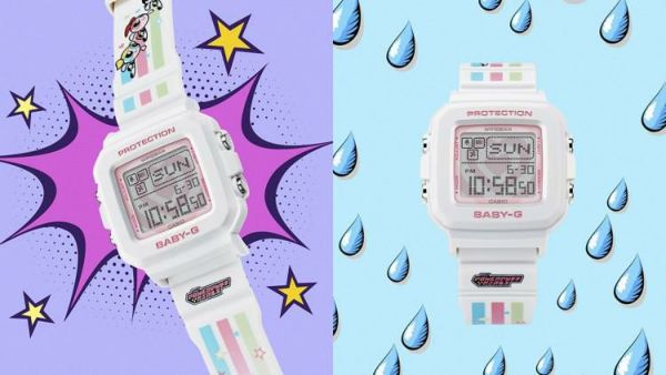 カシオ ベビージープラス 腕時計 専用ホルダーセット Powerpuff Girls コラボ 限定 レディース 国内正規品 BGD-10KPP-7JR