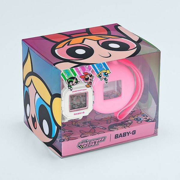 カシオ ベビージープラス 腕時計 専用ホルダーセット Powerpuff Girls コラボ 限定 レディース 国内正規品 BGD-10KPP-7JR