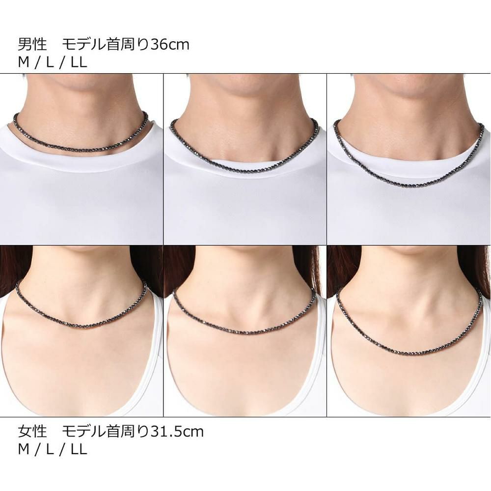 コラントッテ 磁気ネックレス ブラック Lサイズ ネックレス LUCE a 110 ルーチェ アルファ  ユニセックス プレゼント