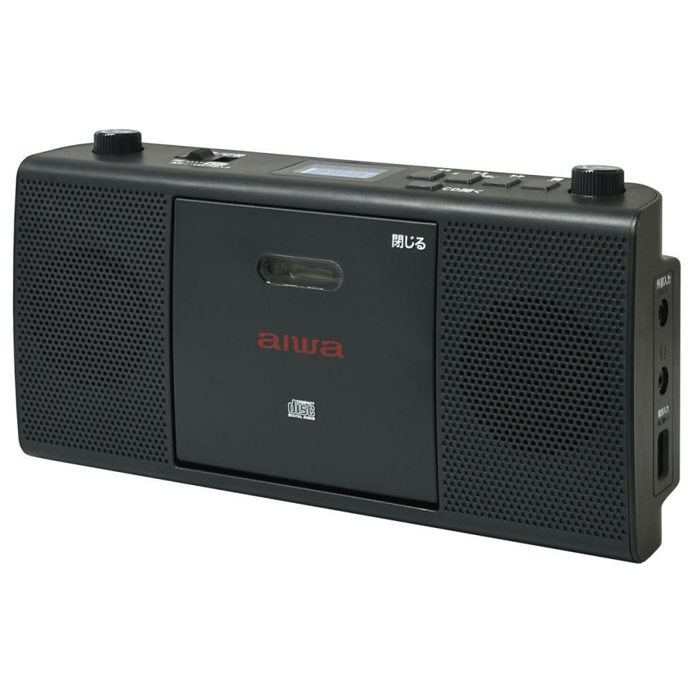 aiwa アイワ CDラジオ audio -G RCD1 GAA4-RCD0001 カラー選択式  ヘッドホン 単二電池8本 クロス2枚付き 4点セット