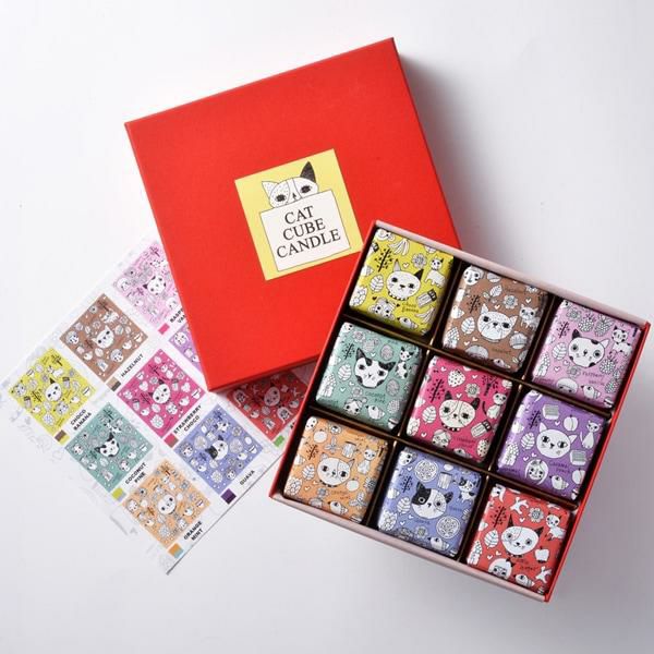 Candly キャンドリー CAT CUBE CANDLE 猫 キューブ キャンドル アロマ  ローソク プレゼント