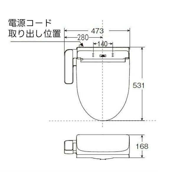 TOTO TCF2223E#NW1 ホワイト温水洗浄便座 ウォシュレット BV2
