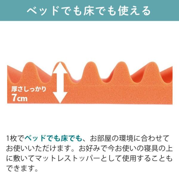 レビュー特典あり）西川 マットレス エニーマット 丸巻き ブルー S 高