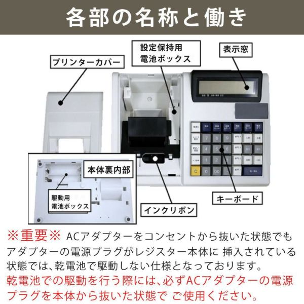 クローバー電子 レジスター 小型 JET-100CHR CL00R-4170R 電池付 2点