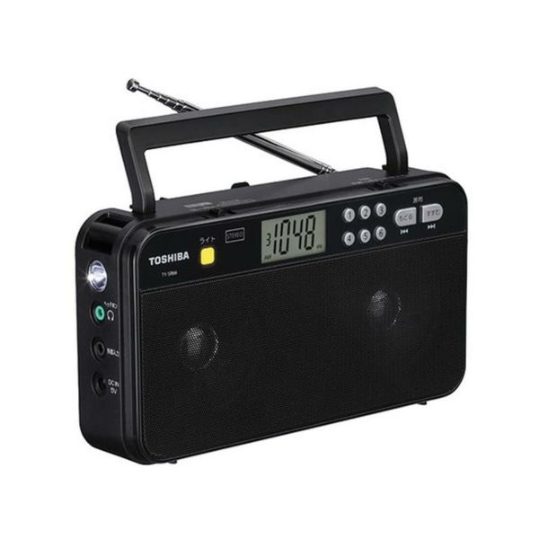 東芝 ホームラジオ ステレオスピーカー TY-SR66（K）アルカリ乾電池 単