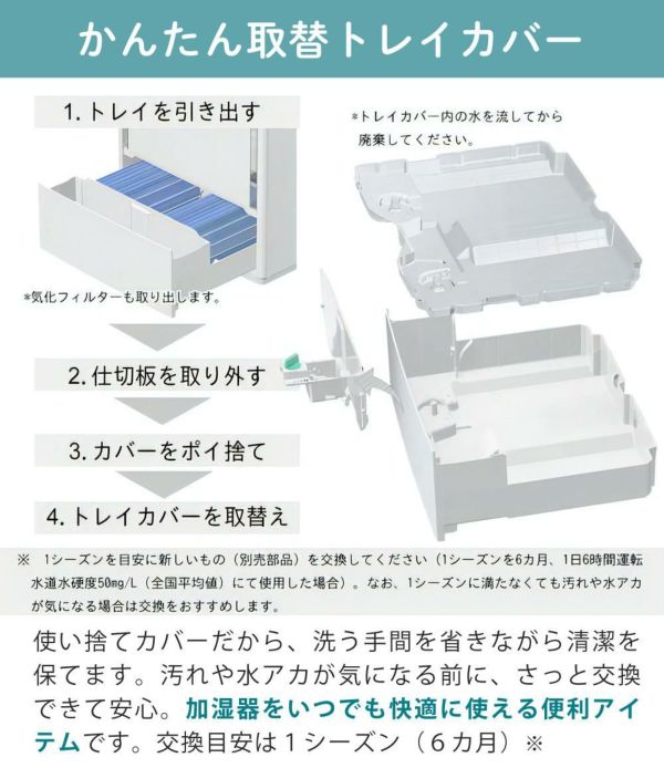 ダイニチ 気化ハイブリッド式加湿器 HD-PC1500G（W） ホワイト＋