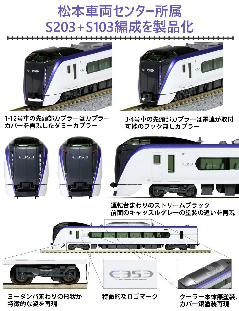 5点セット）カトー Nゲージ 特急あずさ かいじ 基本 増結 レールセット
