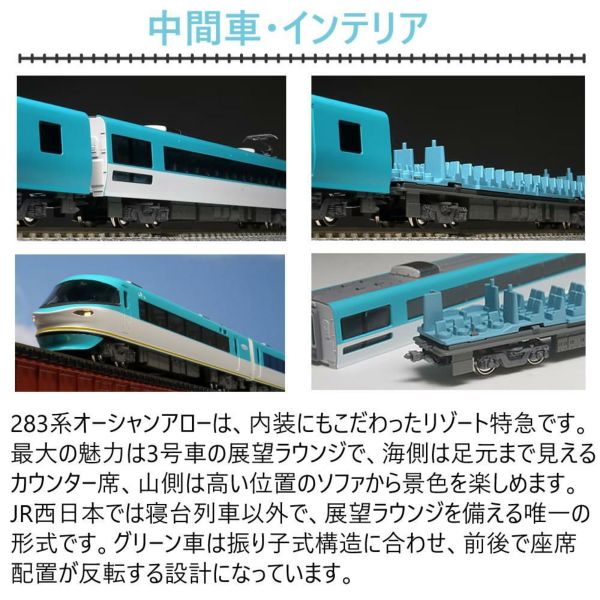4点セット）カトー Nゲージ 283系 オーシャンアロー 基本セット レール
